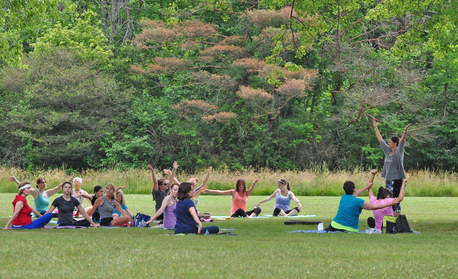 Yoga in the Park, in the Cedar Ridge area at Battelle Darby Creek. Yoga in the Park, in the Cedar Ridge area at Battelle Darby Creek.